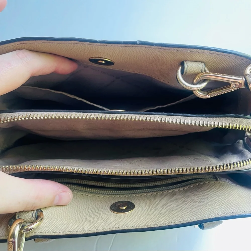 Michael Kors Beige Satchel Bag